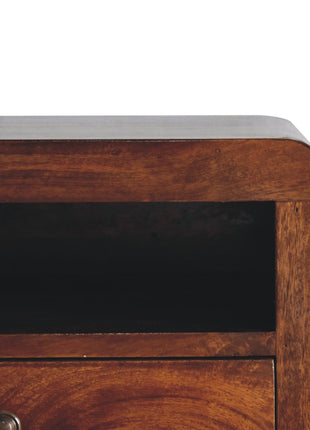 Chunky Chestnut 1 Drawer Wall Mounted Nightstand