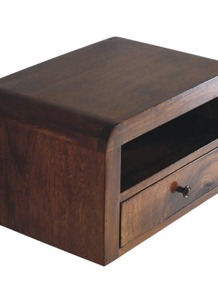 Chunky Chestnut 1 Drawer Wall Mounted Nightstand