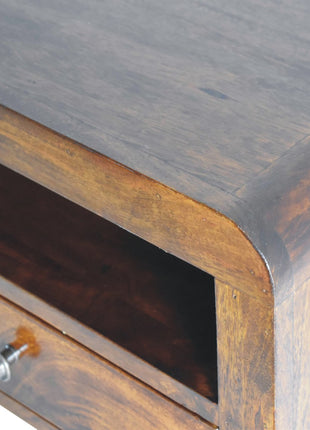 Chunky Chestnut 1 Drawer Wall Mounted Nightstand