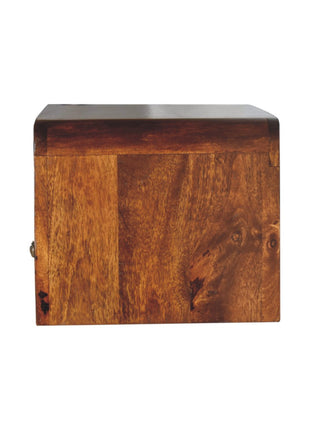 Chunky Chestnut 1 Drawer Wall Mounted Nightstand