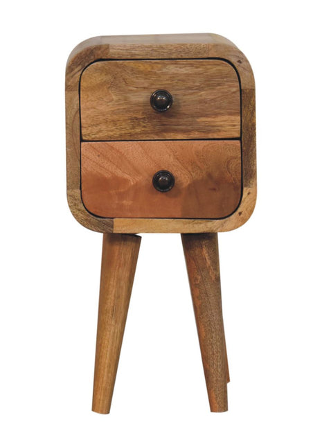 Extra Mini Curved Oak-ish Bedside