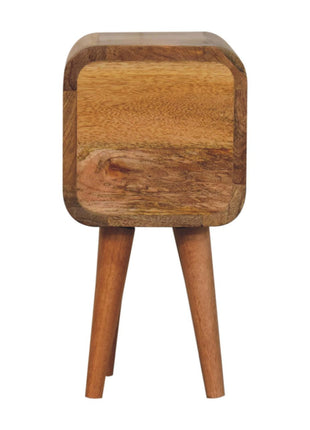 Extra Mini Curved Oak-ish Bedside