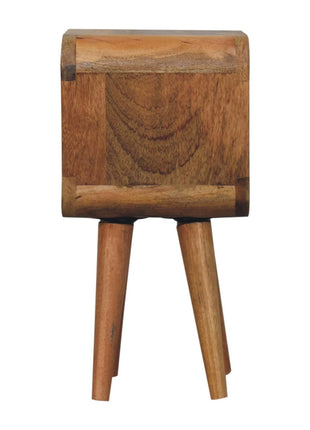 Extra Mini Minimalist Open Curved Oak-ish Bedside