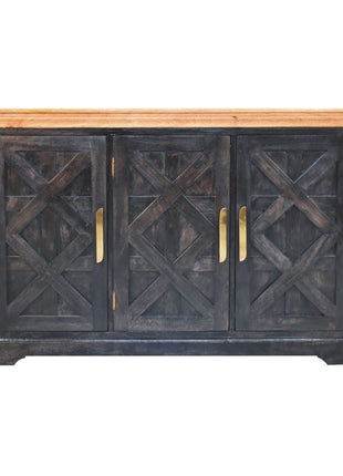 Regal Ash Black Rustic Sideboard