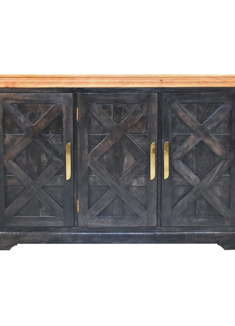Regal Ash Black Rustic Sideboard