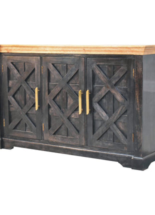 Regal Ash Black Rustic Sideboard