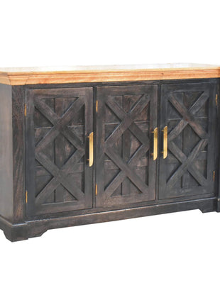 Regal Ash Black Rustic Sideboard