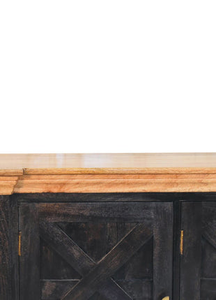 Regal Ash Black Rustic Sideboard