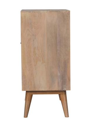 Hourglass Carved Marble Cabinet
