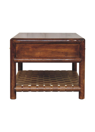 Regency Woven Console Table with 2 drawers