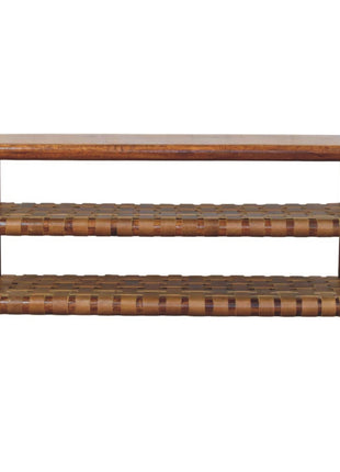 Regency Woven Chestnut 2 slot Shoe Rack