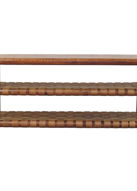 Regency Woven Chestnut 2 slot Shoe Rack