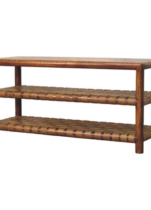 Regency Woven Chestnut 2 slot Shoe Rack