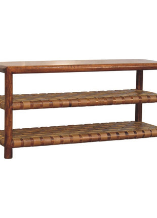 Regency Woven Chestnut 2 slot Shoe Rack