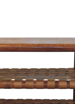 Regency Woven Chestnut 2 slot Shoe Rack