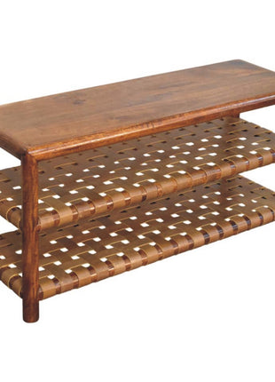 Regency Woven Chestnut 2 slot Shoe Rack