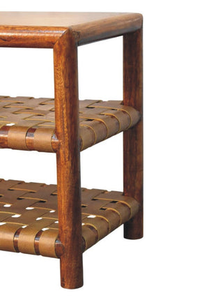 Regency Woven Chestnut 2 slot Shoe Rack