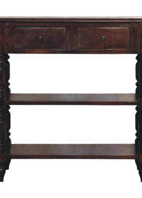 Turned legs Cherry Side Table
