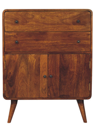 Curved Nordic Charm Cabinet