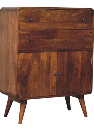 Curved Nordic Charm Cabinet