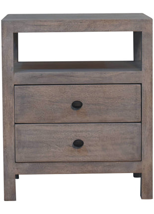 Acid Wash 2 Drawer Open Bedside