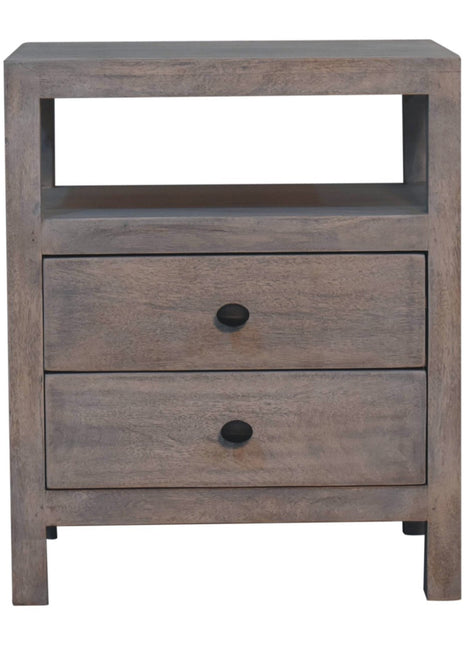 Acid Wash 2 Drawer Open Bedside