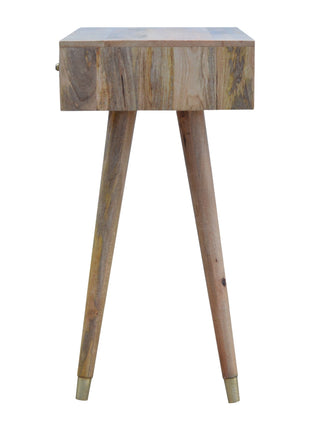 Oak-ish Gold Inlay Console Table