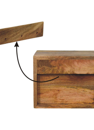 Solis 2-Drawer Oak-ish Wall Mounted Nightstand