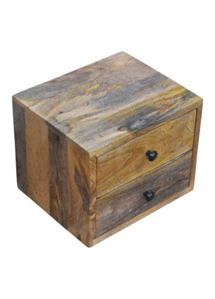 Solis 2-Drawer Oak-ish Wall Mounted Nightstand