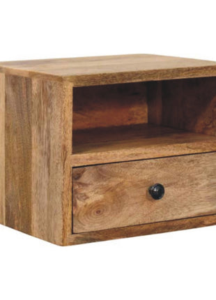 Solis 1-Drawer Oak-ish Wall Mounted Nightstand