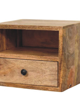 Solis 1-Drawer Oak-ish Wall Mounted Nightstand
