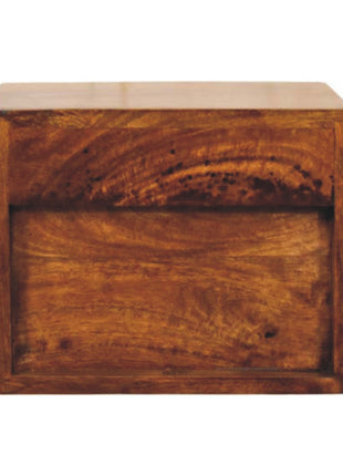 Solis 1-Drawer Chestnut Wall Mounted Nightstand