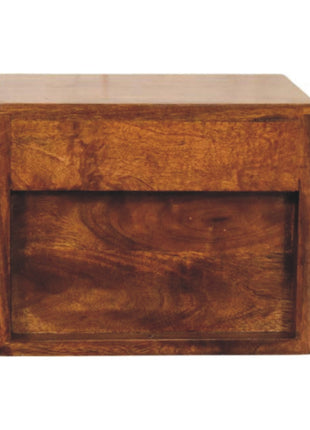 Solis 2-Drawer Chestnut Wall Mounted Nightstand