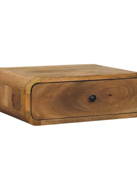 Avora Wall-Mounted Oak-ish 1 Drawer Nightstand