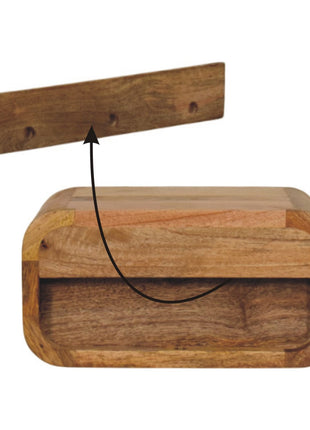 Avora Mini-Nachttisch zur Wandmontage, Eichenholz, 1 Schublade
