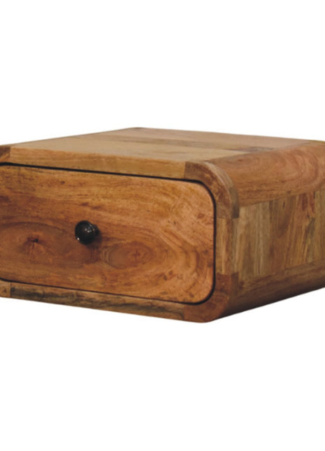Avora Mini Wall-Mounted Oak-ish 1 Drawer Nightstand