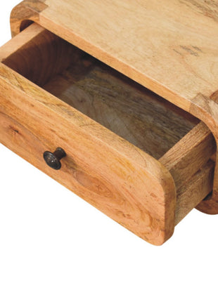 Avora Mini-Nachttisch zur Wandmontage, Eichenholz, 1 Schublade