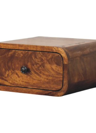 Avora Mini Wall-Mounted Chestnut 1 Drawer Nightstand