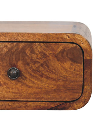 Avora Mini Wall-Mounted Chestnut 1 Drawer Nightstand