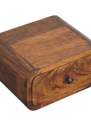 Avora Mini Wall-Mounted Chestnut 1 Drawer Nightstand