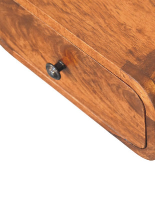 Avora Mini Wall-Mounted Chestnut 1 Drawer Nightstand
