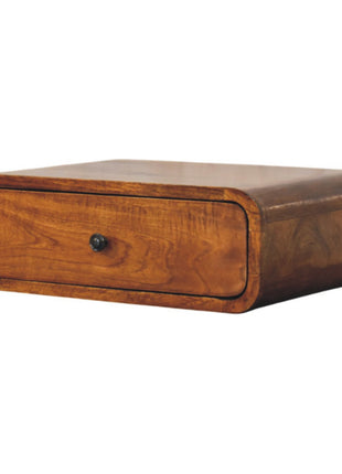 Avora Wall-Mounted Honey Caramel 1 Drawer Nightstand