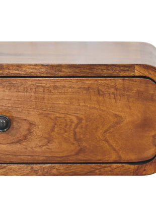 Avora Wall-Mounted Honey Caramel 1 Drawer Nightstand