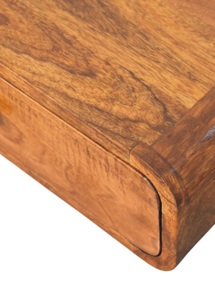 Avora Wall-Mounted Honey Caramel 1 Drawer Nightstand