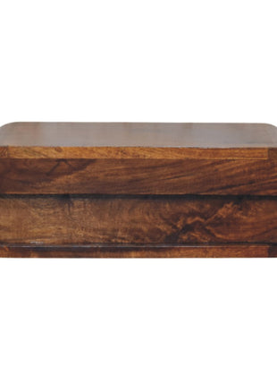 Avora Wall-Mounted Honey Caramel 1 Drawer Nightstand