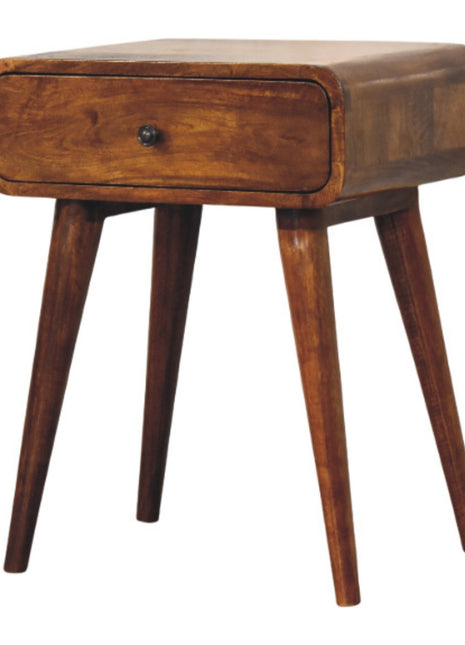 Avora Chestnut Nightstand with 1 drawer