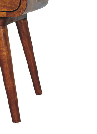Avora Mini-Nachttisch aus Kastanienholz mit 1 Schublade