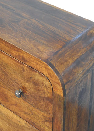 Darcy 3 over 3 Drawer Chest in Chestnut Finish