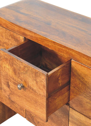 Darcy 3 over 3 Drawer Chest in Chestnut Finish