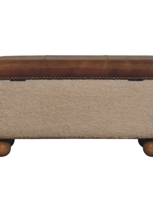 Boucle Lid- up Storage Ottoman